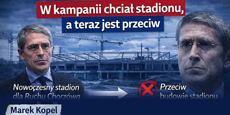 W kampanii popierał stadion Ruchu. Dziś Marek Kopel mówi już inaczej