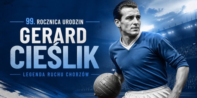 99 lat temu urodził się Gerard Cieślik. Chorzów pamięta o legendzie Ruchu