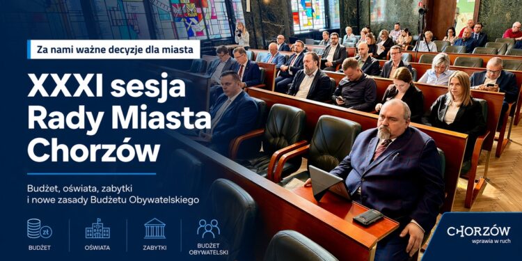 Sesja Rady Miasta Chorzów pod znakiem edukacji. Radni zdecydowali o utworzeniu nowych szkół i zespołów