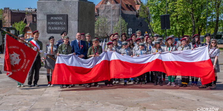 Chorzów uczcił rocznicę Konstytucji 3 Maja i III Powstania Śląskiego