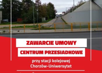 Powstanie centrum przesiadkowe przy stacji Chorzów-Uniwersytet. Miasto podpisało umowę z wykonawcą