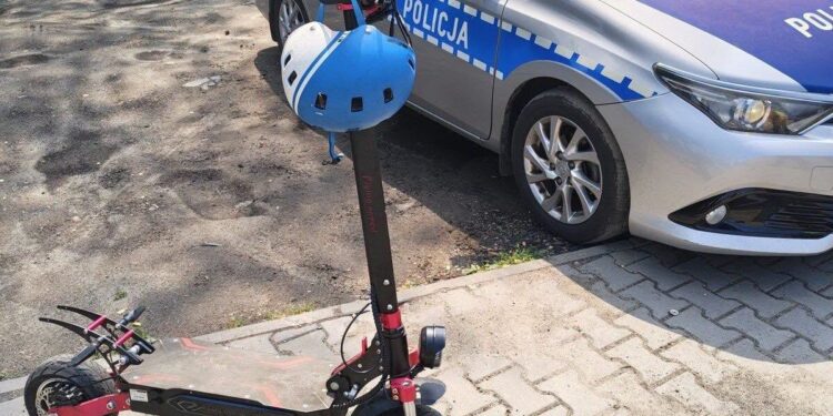 14-latek jechał hulajnogą 39 km/h w strefie zamieszkania