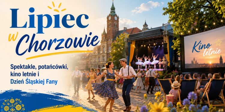 Lipiec w Chorzowie pełen wydarzeń. Spektakle, potańcówki, kino letnie i Dzień Śląskiej Fany