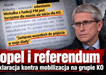 „Nie jestem w tej grupie” – mówił Kopel. Tymczasem na grupie KO mobilizacja do referendum i zbierania podpisów