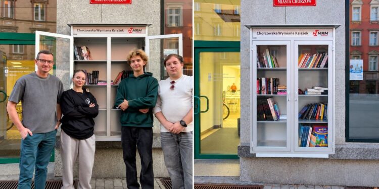 Książki wędrują po Chorzowie. Blisko 80 nowych tytułów trafiło do szafy bookcrossingowej